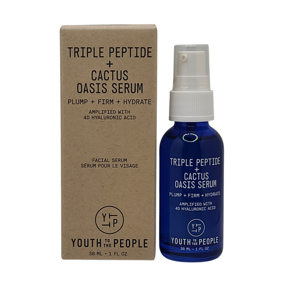 4 Pack, Youth to the People Triple Peptide + Cactus Oasis Serum 1oz